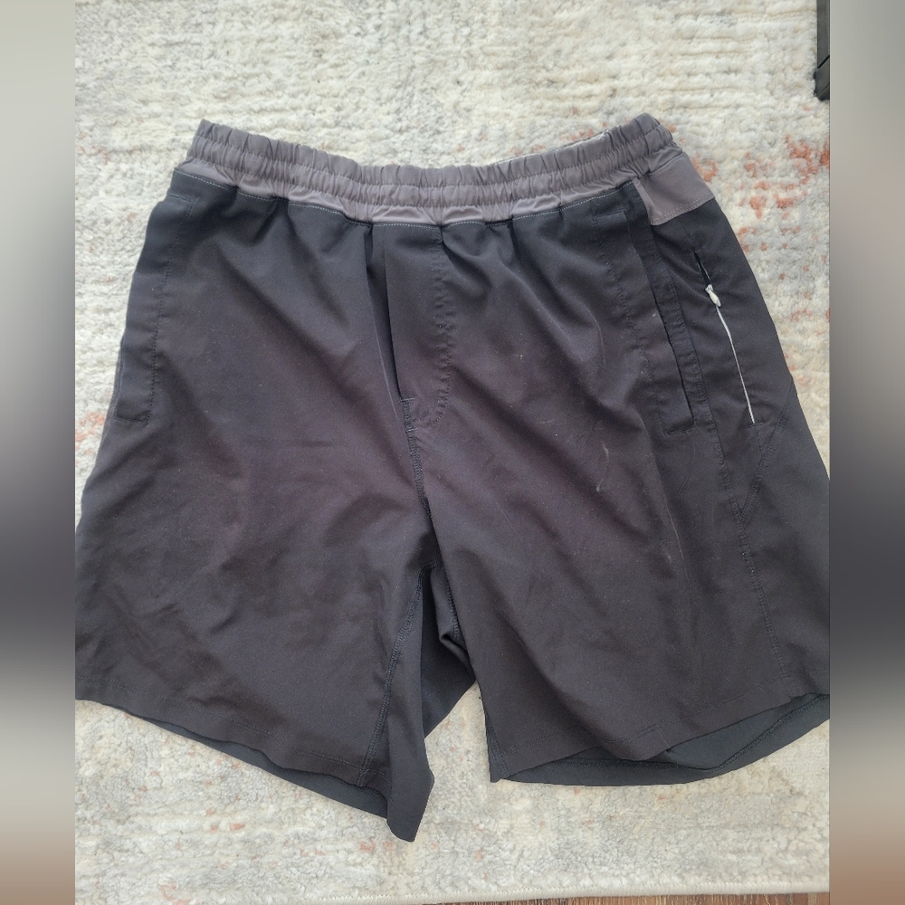 Men's Black Athletic Shorts - Freeballers - Large
